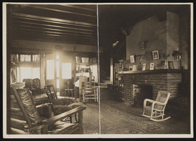 Interior of living room in Siegfried home in Edmonds, Washington: photographic print