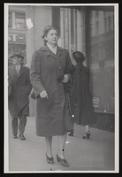 Nanelia Doughty walking down street in Seattle, Washington: photographic print