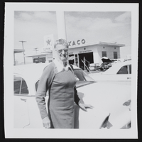 Nanelia Doughty standing near a car in Las Vegas, Nevada: photographic print