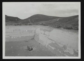 View of the corner of the Pickhandle Gulch reservoir, Nevada: photographic print