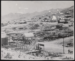 Rebuilding after fire, Rawhide, Nevada: photographic print