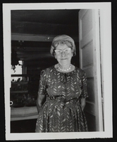 Bessie Moffat in her Nevada Rock Shop, Rhyolite, Nevada: photographic print