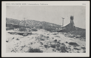 Landscape of King Solomon Mine in Johannesburg, California: postcard