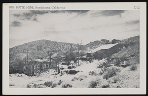 View of Big Butte Mine in Randsburg, California: postcard