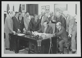 Nevada Associated General Contractors Association meet with Senators Howard Cannon and Paul Laxalt: photographic print
