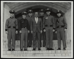 Howard Cannon meets with West Point cadets: photographic print and correspondence