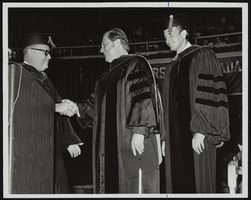 Howard Cannon receives honorary degree from University of Nevada, Las Vegas President Roman Zorn: photographic print