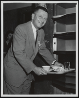 Howard Cannon at opening of a new cafeteria at the United States Senate Restaurant in Washington D.C.: photographic print and correspondence