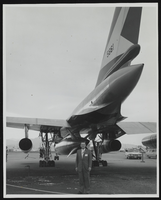 The B-58 Hustler inspected by Howard W. Cannon on his visit to the World Congress of Flight, Las Vegas, Nevada: photographic print