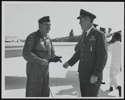Howard Cannon visits Langley Air Force Base, Virginia: photographic print