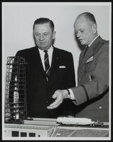 Howard Cannon and Major General O. J. Ritland in Los Angeles, California: photographic print
