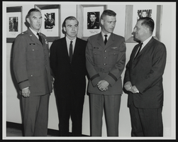 Howard Cannon with three others at Edwards Air Force Base, California: photographic print