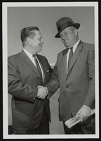 Howard Cannon with an unidentified man in Reno, Nevada: photographic print