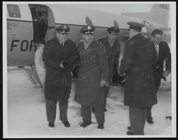 Howard Cannon's visit to Wright-Patterson Air Force Base, Ohio: photographic print