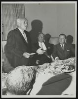 Howard Cannon with Secretary Buckert at banquet: photographic print