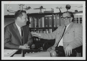 Howard Cannon pictured with an unidentified man: photographic print