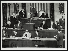 Senate committee counting the Electoral College votes of the 1972 election with Howard Cannon and Spiro Agnew (shown presiding): photographic print