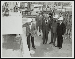 Howard Cannon participates in laying the cornerstone for the James Madison Building at the Library of Congress, Washington, D.C.: photographic print