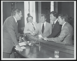 Senator Howard Cannon is pictured with a group of Nevada constituents and Harry Reid: photographic print