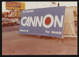 Cannon for Nevada campaign sign in Las Vegas, Nevada: photographic print