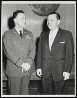Brigadier General J. Francis Taylor with Howard Cannon: photographic print