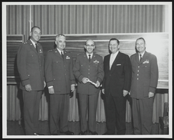 Major General Pottenger, Lieutenant General Miller, Lieutenant Colonel Furino, Howard Cannon, and Brigadier General Jack Norman Donohew: photographic print