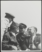 Major O'Hara, Major Fitzgerald, Colonel Royal D. Allison, and Howard Cannon: photographic print