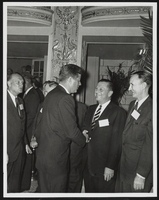 Senators Howard Cannon and Mike Mansfield greeting John F. Kennedy: photographic print