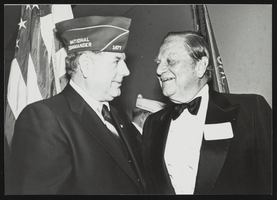American Legion National Commander Michael J. Kogutek chats with Howard Cannon: photographic print