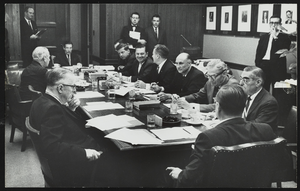 Howard Cannon in committee hearing with Senator Strom Thurmond: photographic print