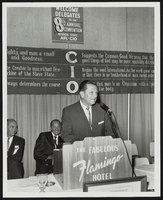 Howard Cannon speaking at a convention at the Flamingo Hotel and Casino, Las Vegas, Nevada: photographic print