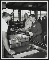 Howard Cannon at a United States Air Force cafeteria: photographic print