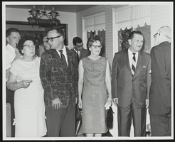 Howard Cannon at an event with unidentified people: photographic print