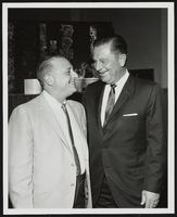 Howard Cannon posed with an unidentified man: photographic print