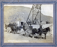 Rochester Goldfield Mining Company wagons: photographic print