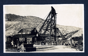 Unidentified mining machinery: photographic print