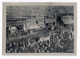 Text Rickards Drill arrival for mining: photographic print