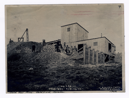 Unidentified mining district and buildings: photographic print
