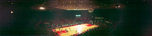 UNLV vs. Kentucky basketball game at the Convention Center, Las Vegas, Nevada: panoramic photograph