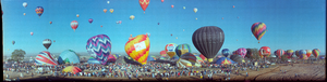 1980 Albuquerque balloon festival, Albuquerque, New Mexico: panoramic photograph