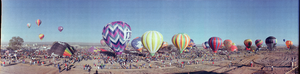 1980 Albuquerque balloon festival, Albuquerque, New Mexico: panoramic photograph