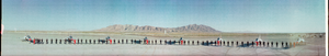 United States Airforce Thunderbirds at Nellis Air Force Base, Las Vegas, Nevada: panoramic photograph