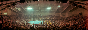Larry Holmes vs. Trevor Berbick fight at Caesars Palace, Las Vegas, Nevada: panoramic photograph