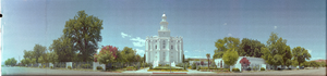 Mormon Church, St. George, Utah: panoramic photograph