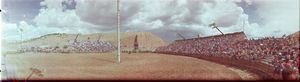 Native American rodeo, Gallup, New Mexico: panoramic photograph