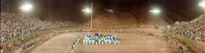 1981 Intertribal Native American ceremony, Gallup, New Mexico: panoramic photograph