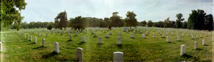Arlington Cemetery, Arlington, Virginia: panoramic photograph