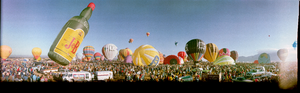 1981 Albuquerque balloon festival, Albuquerque, New Mexico: panoramic photograph