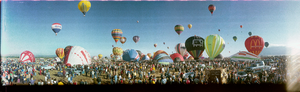 1981 Albuquerque balloon festival, Albuquerque, New Mexico: panoramic photograph