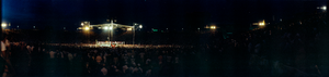 Larry Holmes vs. Gerry Cooney fight at Caesars Palace, Las Vegas, Nevada: panoramic photograph